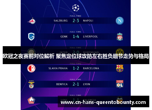 欧冠之夜赛前对位解析 聚焦定位球攻防左右胜负细节走势与格局 欧冠之夜赛前对位解析 聚焦定位球攻防左右胜负细节走势与格局