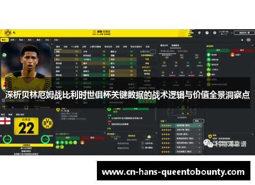 深析贝林厄姆战比利时世俱杯关键数据的战术逻辑与价值全景洞察点 深析贝林厄姆战比利时世俱杯关键数据的战术逻辑与价值全景洞察点