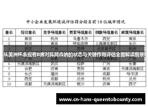从美洲杯表现看B席对阵阿森纳的状态与关键作用评估全面解读前景